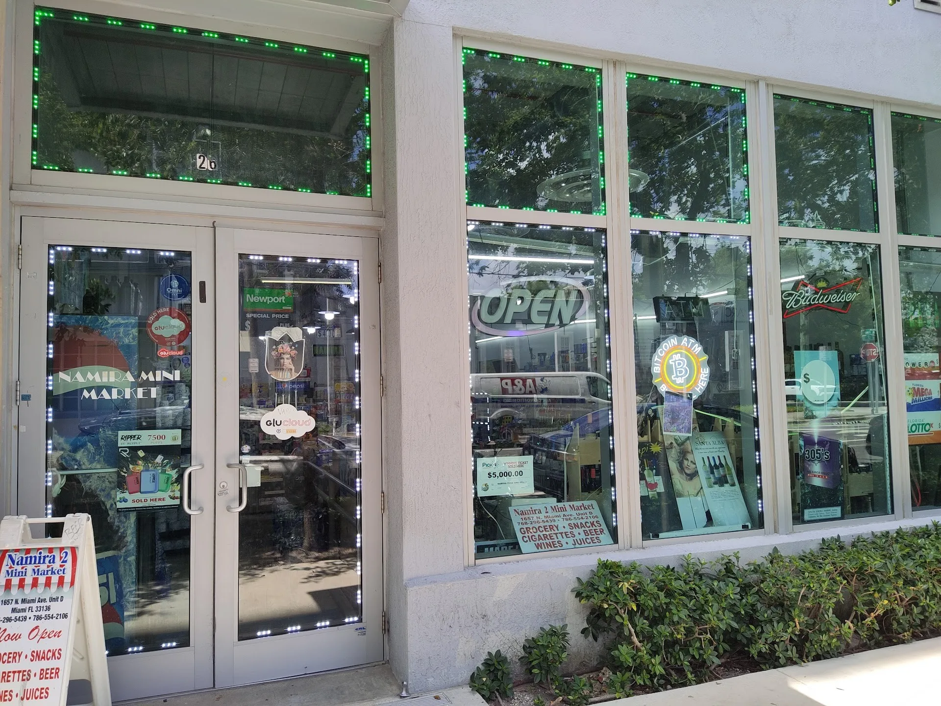 Namira food & deli 2 storefront on N Miami Ave, Downtown Miami